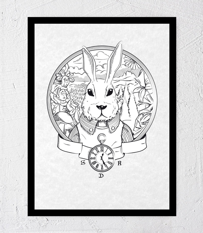 follow the white rabbit